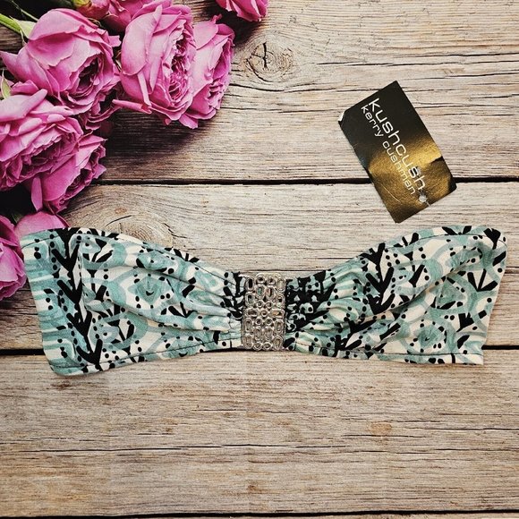 Kushcush by Kerry Cushman Bandeau Swim Top M New Bikini - Picture 9 of 10